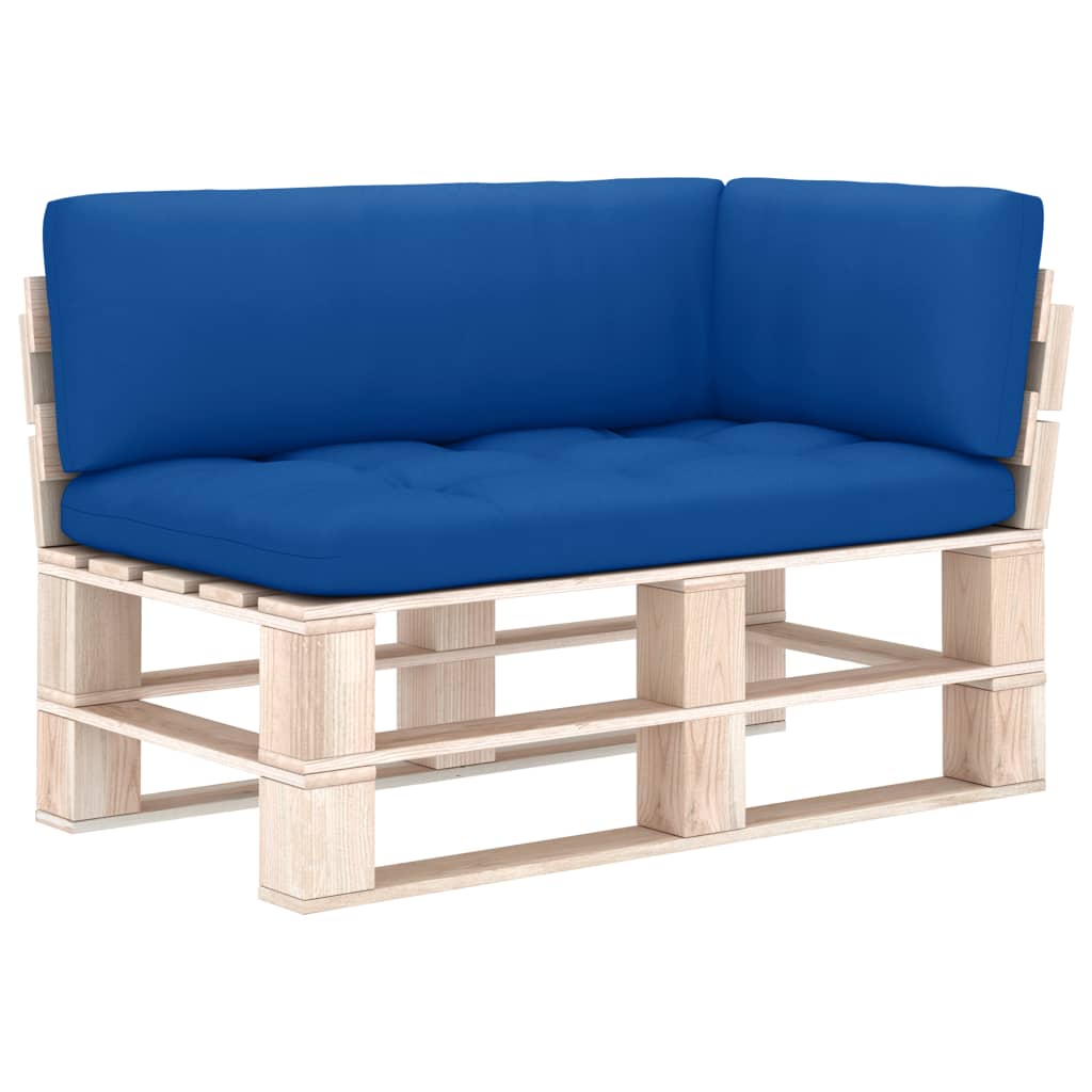 Palettensofa-Auflagen 3 Stk. Königsblau