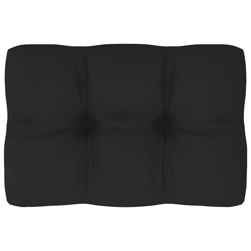 Palettensofa-Kissen Schwarz 60x40x10 cm