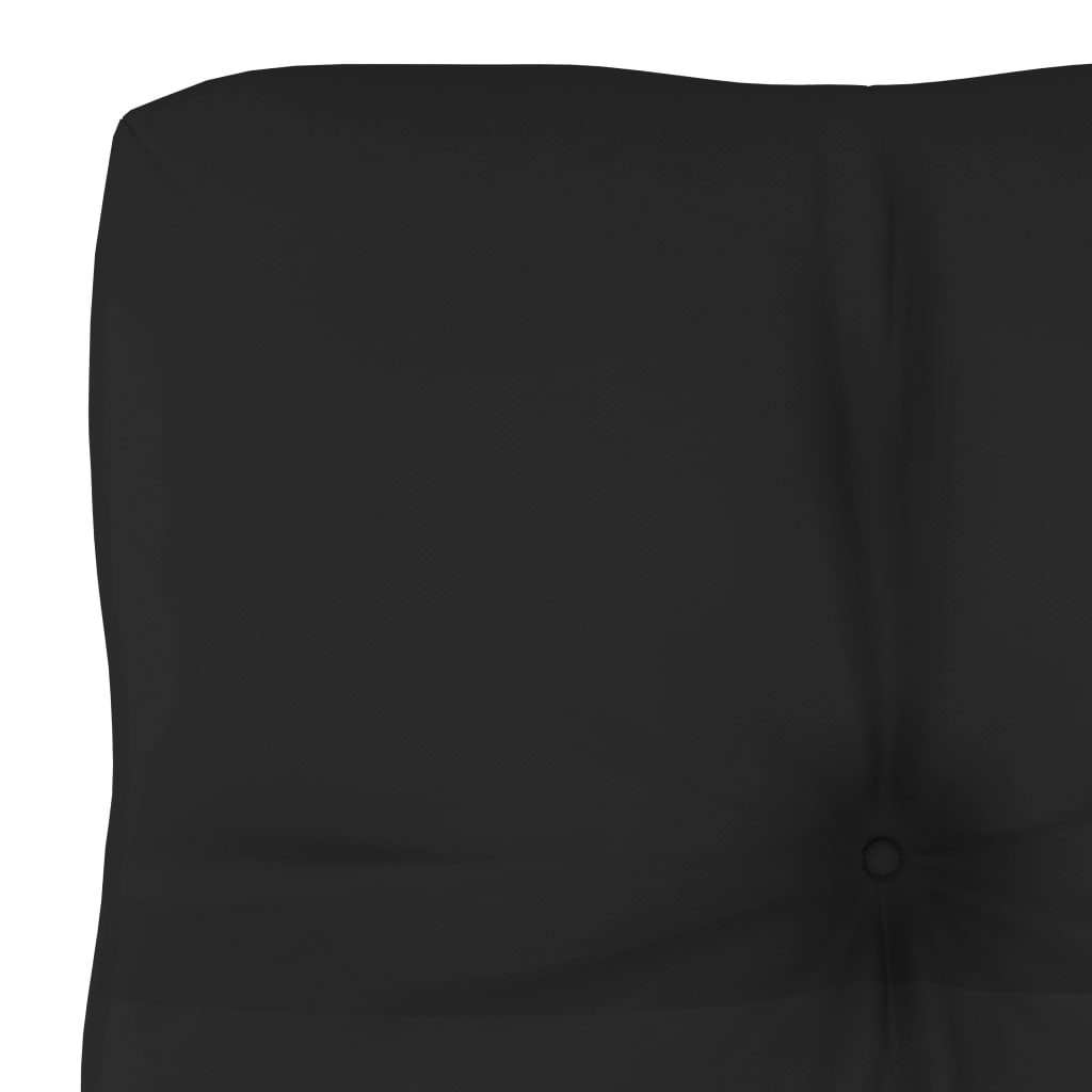 Palettensofa-Kissen Schwarz 60x40x10 cm