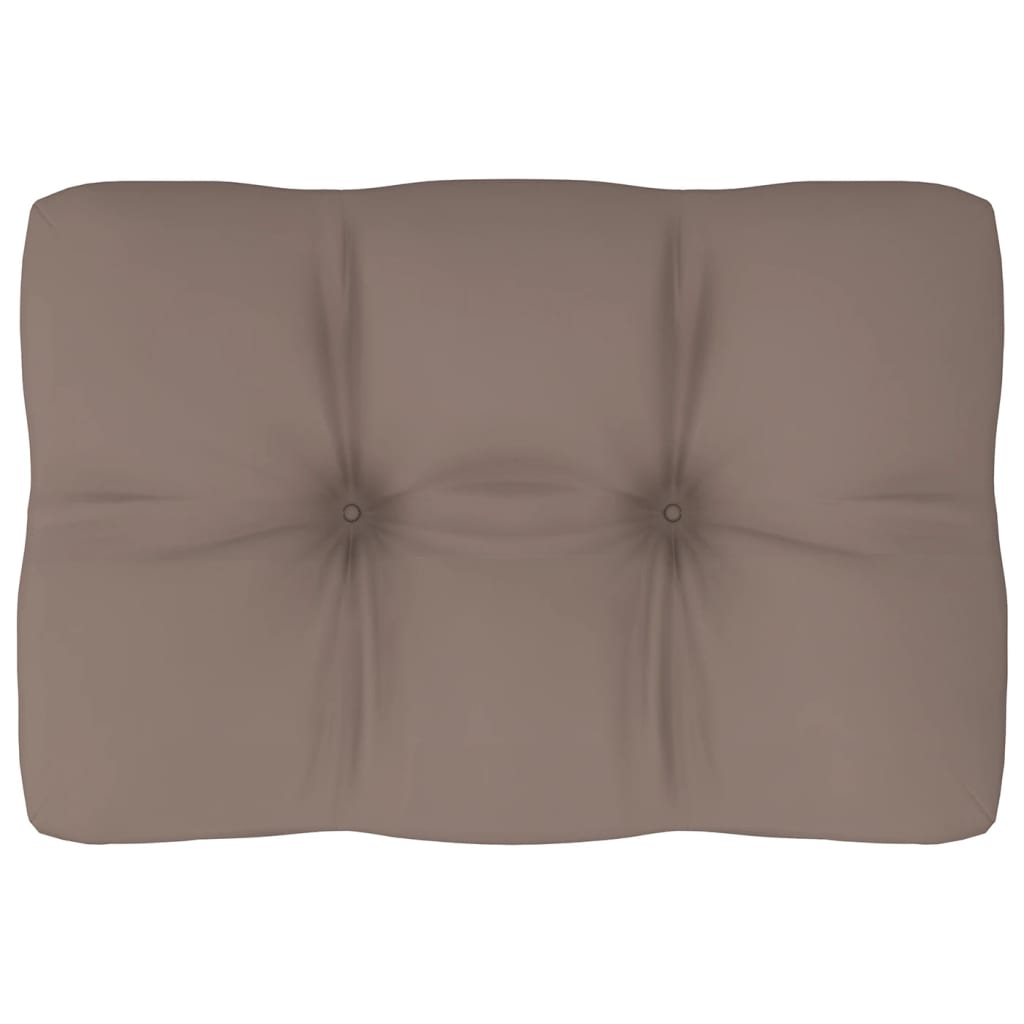 Palettensofa-Kissen Taupe 60x40x10 cm