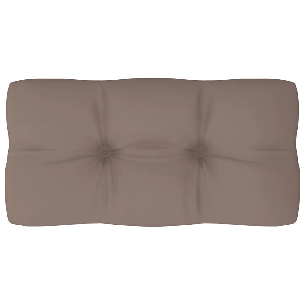 Palettenkissen Taupe 80x40x10 cm Stoff