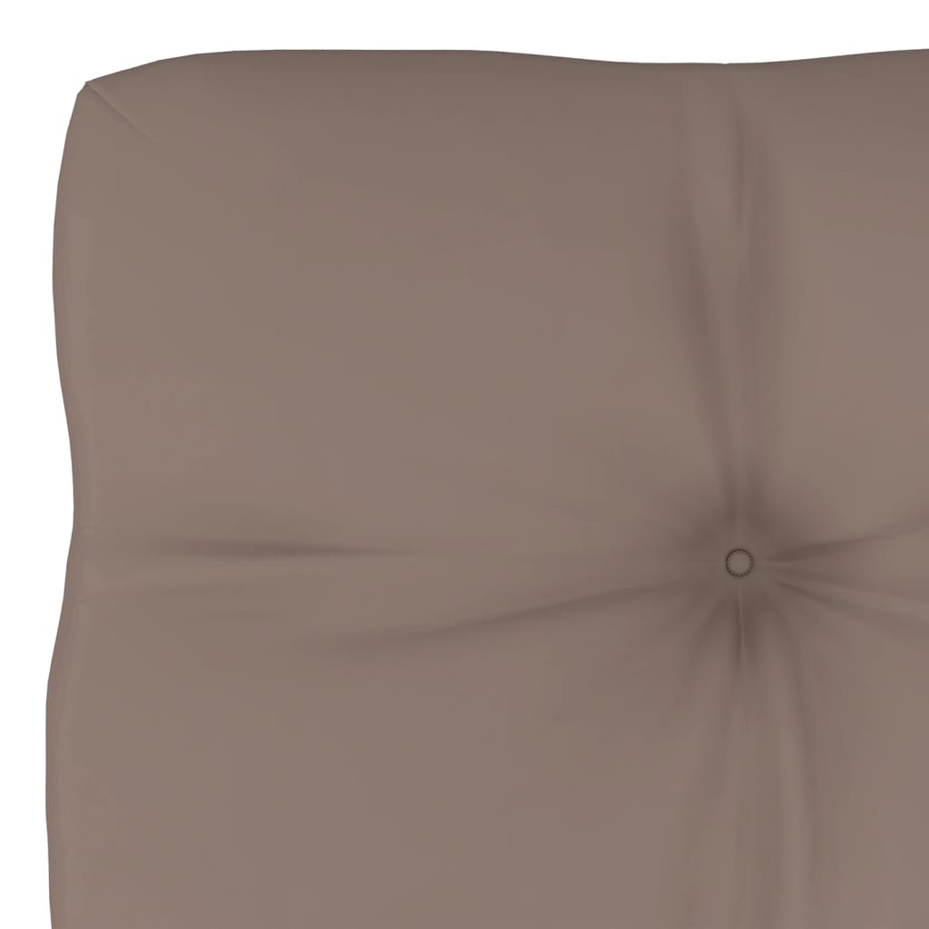 Palettenkissen Taupe 80x40x10 cm Stoff