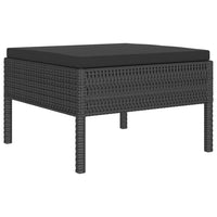 Thumbnail for 4-tlg. Garten-Lounge-Set mit Auflagen Poly Rattan Schwarz