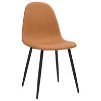 Thumbnail for Esszimmerstühle 4 Stk. 45x54,5x87 cm Hellbraun Kunstleder