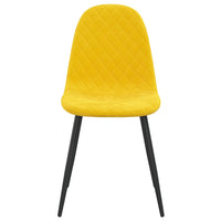 Thumbnail for Esszimmerstühle 2 Stk. Senfgelb Samt