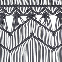 Thumbnail for Makramee Vorhang Anthrazit 140x240 cm Baumwolle