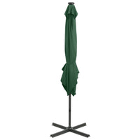 Thumbnail for Ampelschirm mit Mast und LED-Leuchten Grün 250 cm