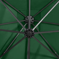 Thumbnail for Ampelschirm mit Mast und LED-Leuchten Grün 250 cm