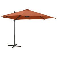 Thumbnail for Ampelschirm mit Mast und LED-Leuchten Terracotta-Rot 300 cm