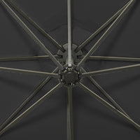 Thumbnail for Ampelschirm mit Mast und LED-Leuchten Schwarz 300 cm