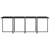 Thumbnail for 9-tlg. Garten-Essgruppe mit Kissen Poly Rattan Grau