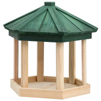 Thumbnail for Vogelfutterhaus Achteck Tanne Massivholz 33x30 cm