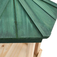Thumbnail for Vogelfutterhaus Achteck Tanne Massivholz 33x30 cm