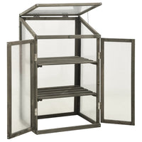 Thumbnail for Gewächshaus 60x45x100 cm Tannenholz