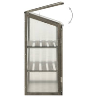 Thumbnail for Gewächshaus 60x45x100 cm Tannenholz