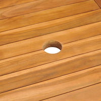 Thumbnail for Gartentisch 150x90x75 cm Teak Massivholz
