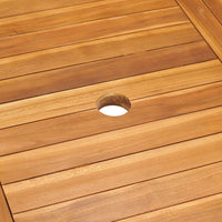 Thumbnail for Gartentisch 150x90x75 cm Teak Massivholz