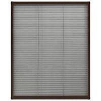 Thumbnail for Insektenschutz-Plissee für Fenster Aluminium Braun 60x80 cm