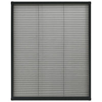 Thumbnail for Insektenschutz-Plissee für Fenster Aluminium Anthrazit 80x100cm
