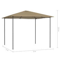Thumbnail for Pavillon 3x3x2,6 m Taupe 160 g/m²