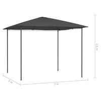 Thumbnail for Pavillon 3x3x2,6 m Anthrazit 160 g/m²