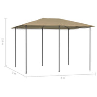 Thumbnail for Pavillon 3x4x2,6 m Taupe 160 g/m²