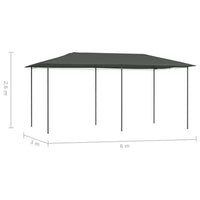 Thumbnail for Pavillon 3x6x2,6 m Anthrazit 160 g/m²