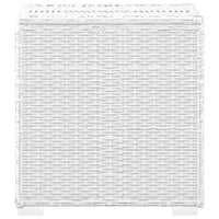 Thumbnail for 3-tlg. Garten-Sonnenliegen mit Teetisch Poly Rattan Weiß