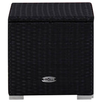 Thumbnail for 3-tlg. Garten-Sonnenliegen mit Teetisch Poly Rattan Schwarz