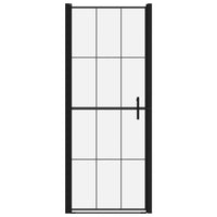 Thumbnail for Duschtür Hartglas 81x195 cm Schwarz
