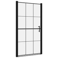 Thumbnail for Duschtür Hartglas 100x178 cm Schwarz