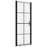 Thumbnail for Duschtür Hartglas 91x195 cm Schwarz