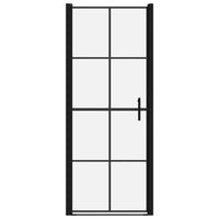 Thumbnail for Duschtür Hartglas 91x195 cm Schwarz