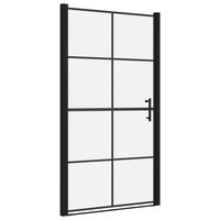 Thumbnail for Duschtür Hartglas 100x178 cm Schwarz