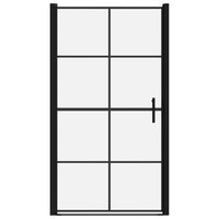 Thumbnail for Duschtür Hartglas 100x178 cm Schwarz