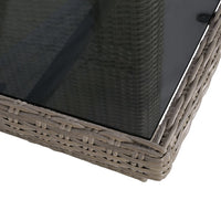 Thumbnail for 9-tlg. Garten-Essgruppe Poly Rattan Braun