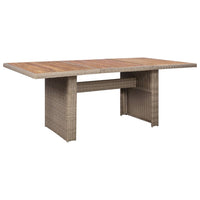 Thumbnail for 9-tlg. Garten-Essgruppe Poly Rattan Braun