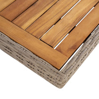 Thumbnail for 9-tlg. Garten-Essgruppe Poly Rattan Braun