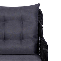 Thumbnail for 9-tlg. Garten-Essgruppe Poly Rattan Schwarz