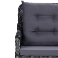 Thumbnail for 11-tlg. Garten-Essgruppe Poly Rattan Schwarz