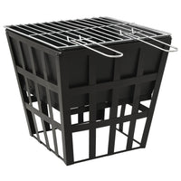 Thumbnail for 2-in-1 Feuerstelle und Grill 34x34x48 cm Stahl
