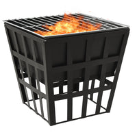 Thumbnail for 2-in-1 Feuerstelle und Grill 34x34x48 cm Stahl