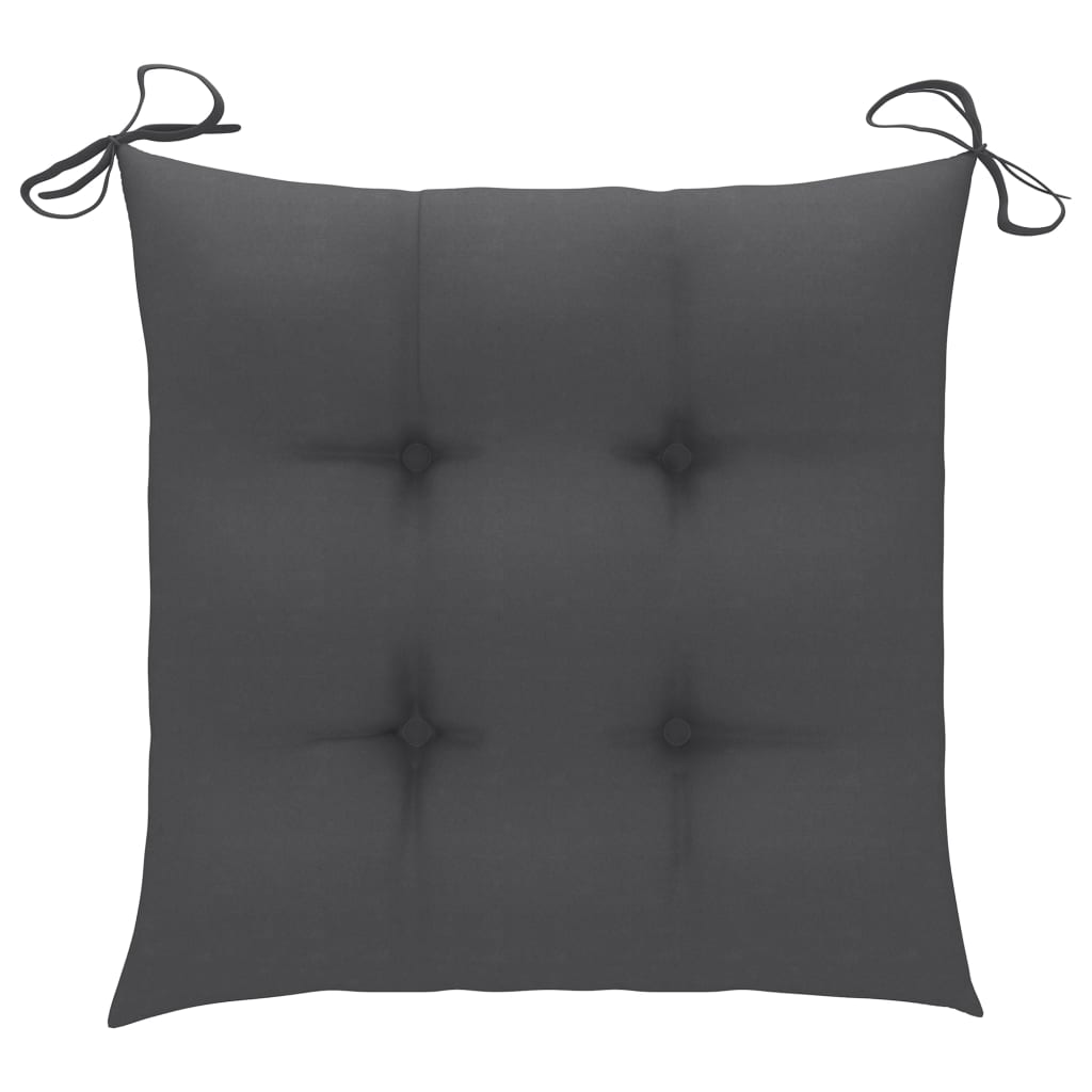 Stuhlkissen 6 Stk. Anthrazit 40x40x7 cm Stoff