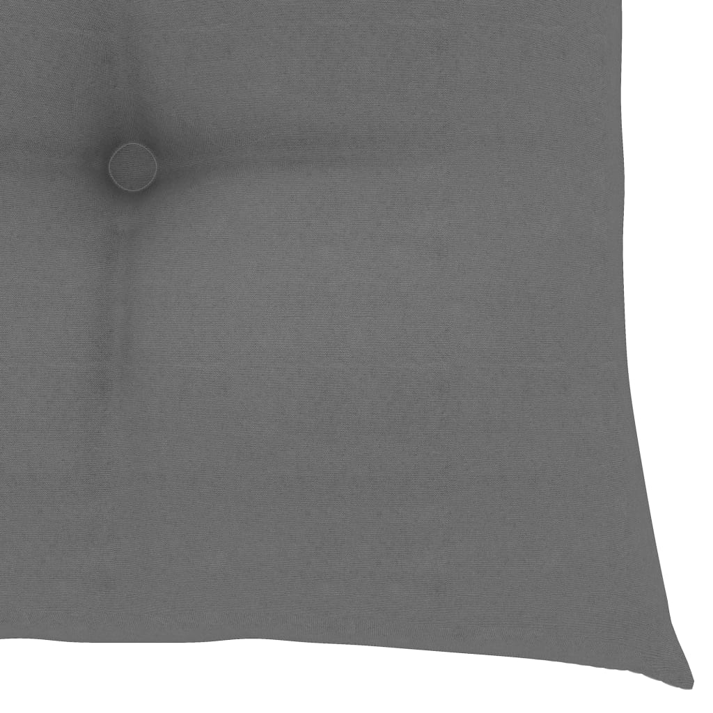Stuhlkissen 2 Stk. Grau 40x40x7 cm Stoff