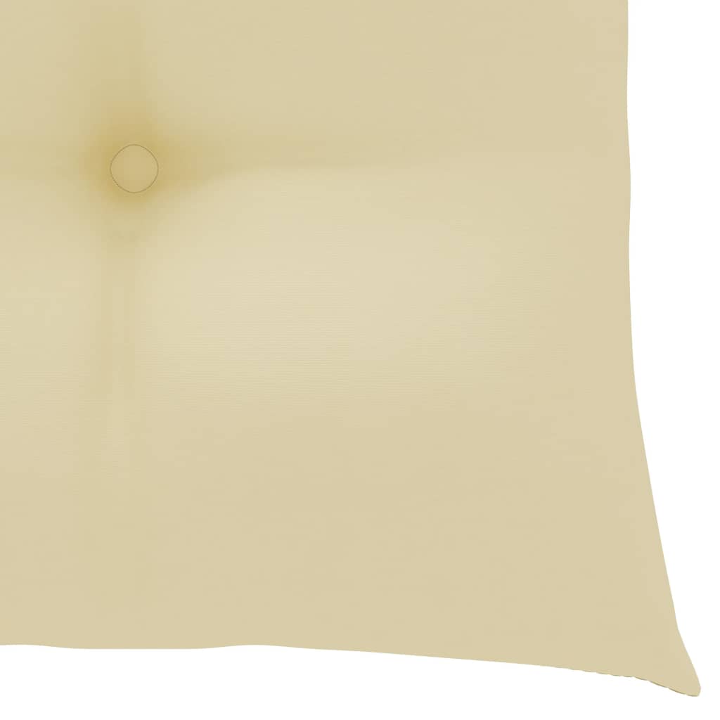Stuhlkissen 6 Stk. Cremeweiß 40x40x7 cm Stoff