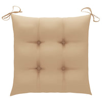 Thumbnail for Stuhlkissen 2 Stk. Beige 40x40x7 cm Oxford-Gewebe