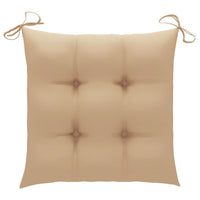 Thumbnail for Stuhlkissen 4 Stk. Beige 40x40x7 cm Stoff