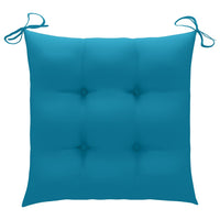 Thumbnail for Stuhlkissen 2 Stk. Hellblau 40x40x7 cm Stoff