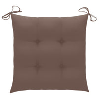 Thumbnail for Stuhlkissen 2 Stk. Taupe 40x40x7 cm Stoff
