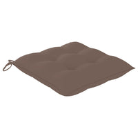 Thumbnail for Stuhlkissen 2 Stk. Taupe 40x40x7 cm Stoff